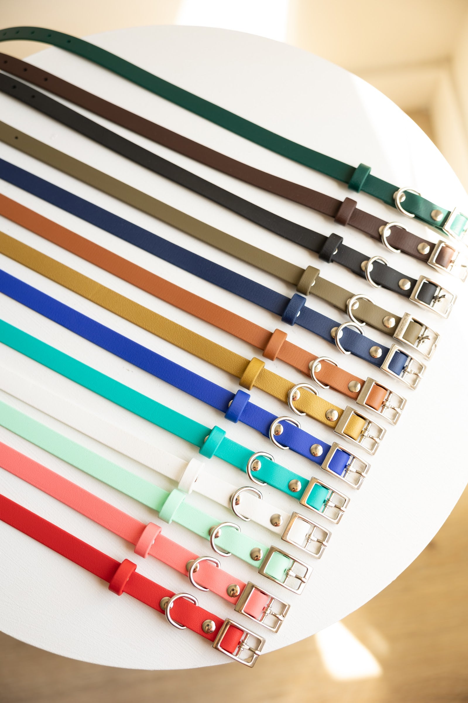 5/8" biothane collars for small to medium dogs water proof stain resistant washable strong durable 100% biothane collars made in Canada handmade in Saskatchewan 