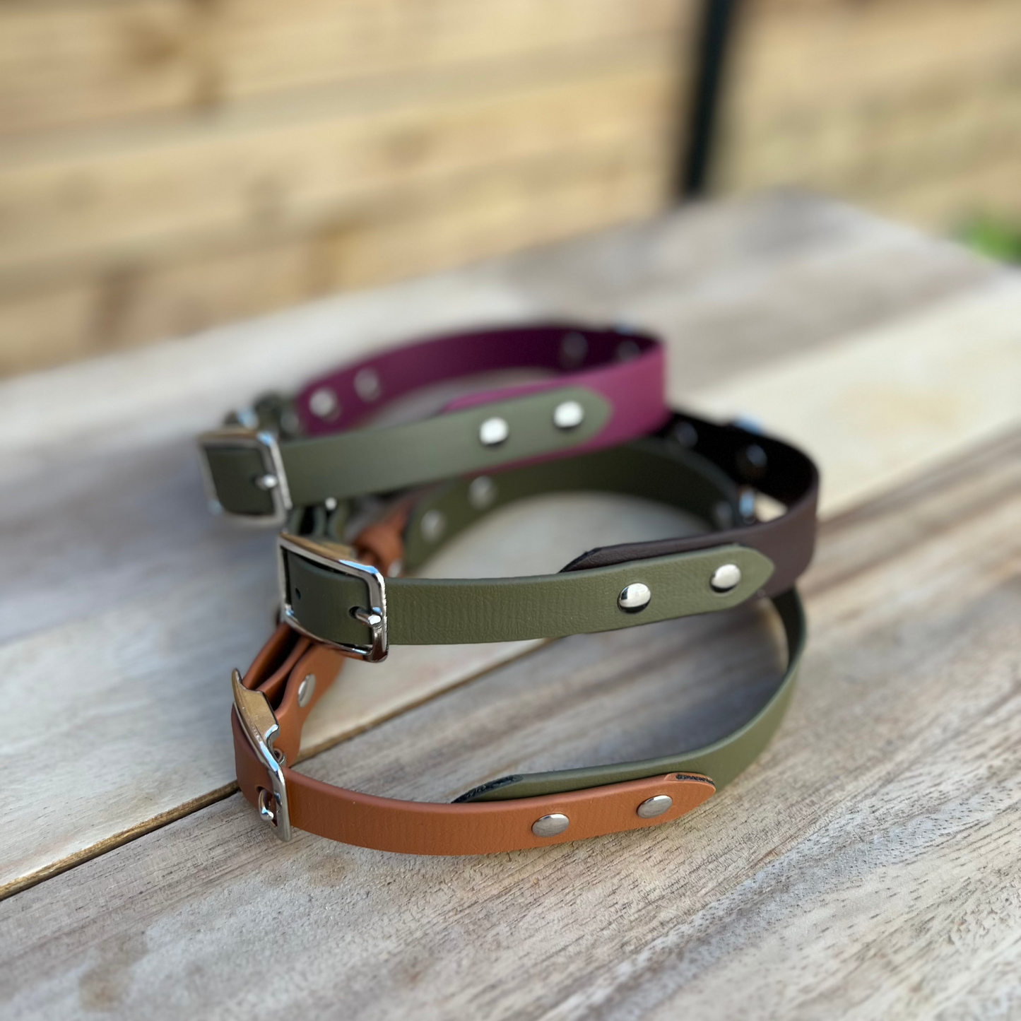 Biothane Classic Buckle Layered Two Tone Collar