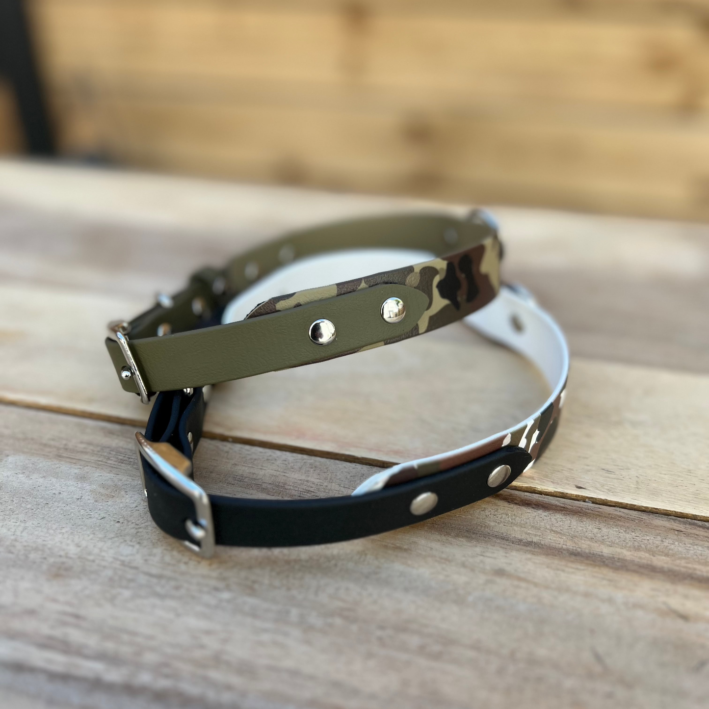 Biothane Classic Buckle Layered Two Tone Collar