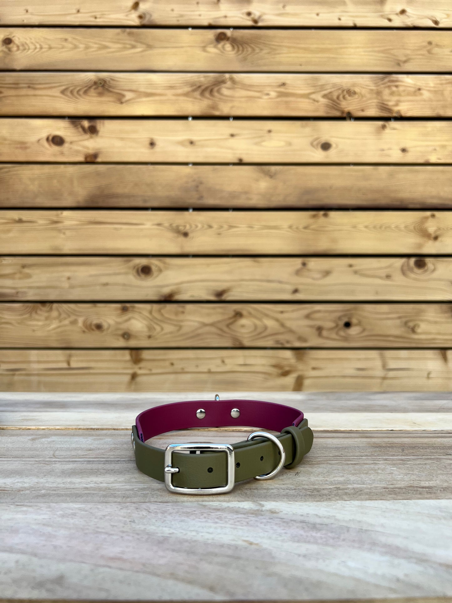 Biothane Classic Buckle Layered Two Tone Collar