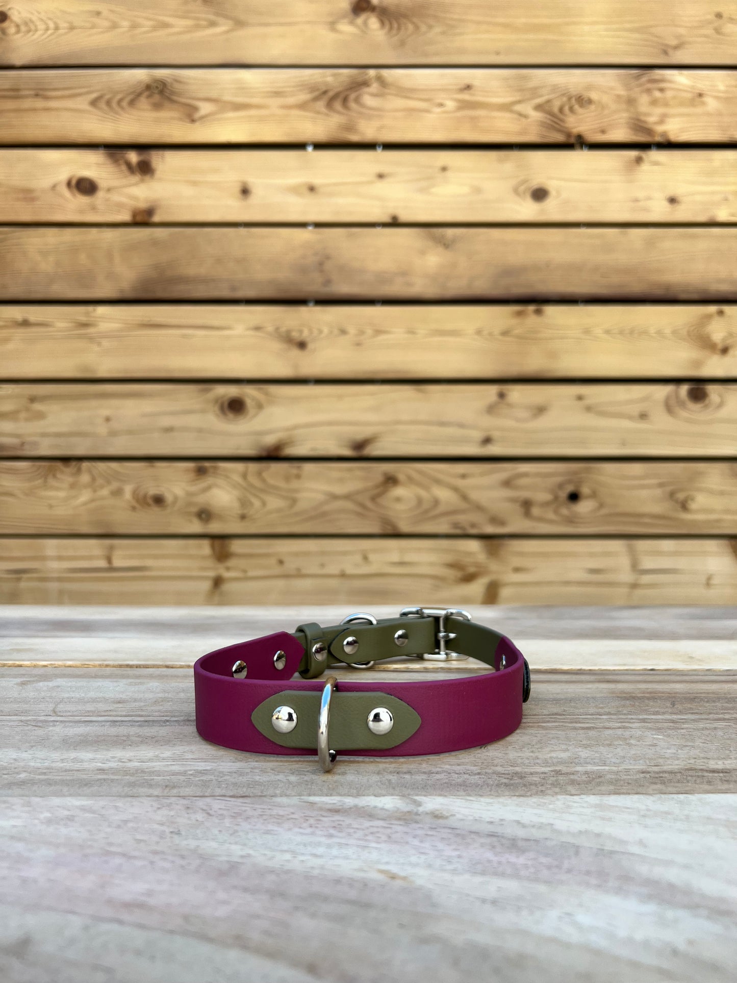 Biothane Classic Buckle Layered Two Tone Collar